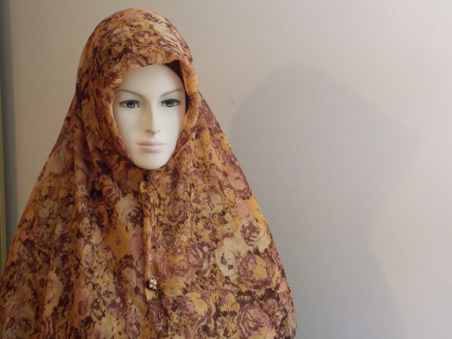 Georget style silky square turkish hijab 58